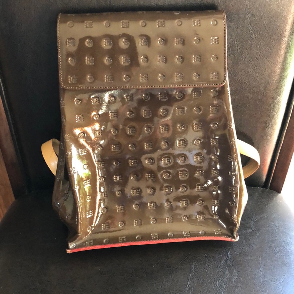 Arcadia Patent Leather Backpack
